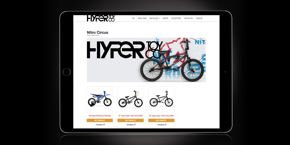 hyper toy co website tablet