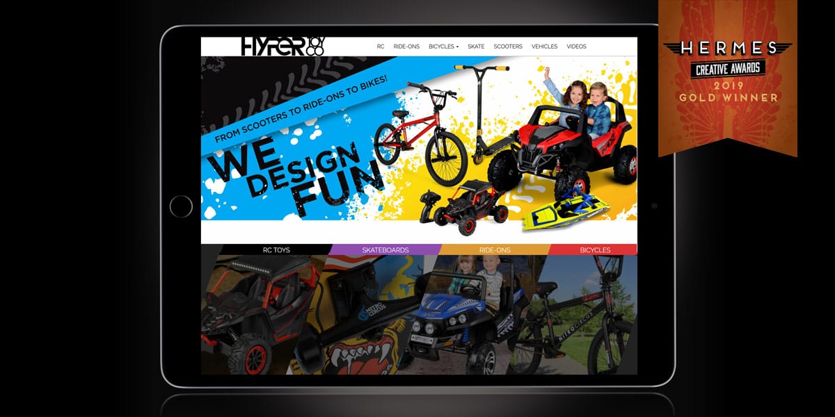 hyper toys website tablet landscape