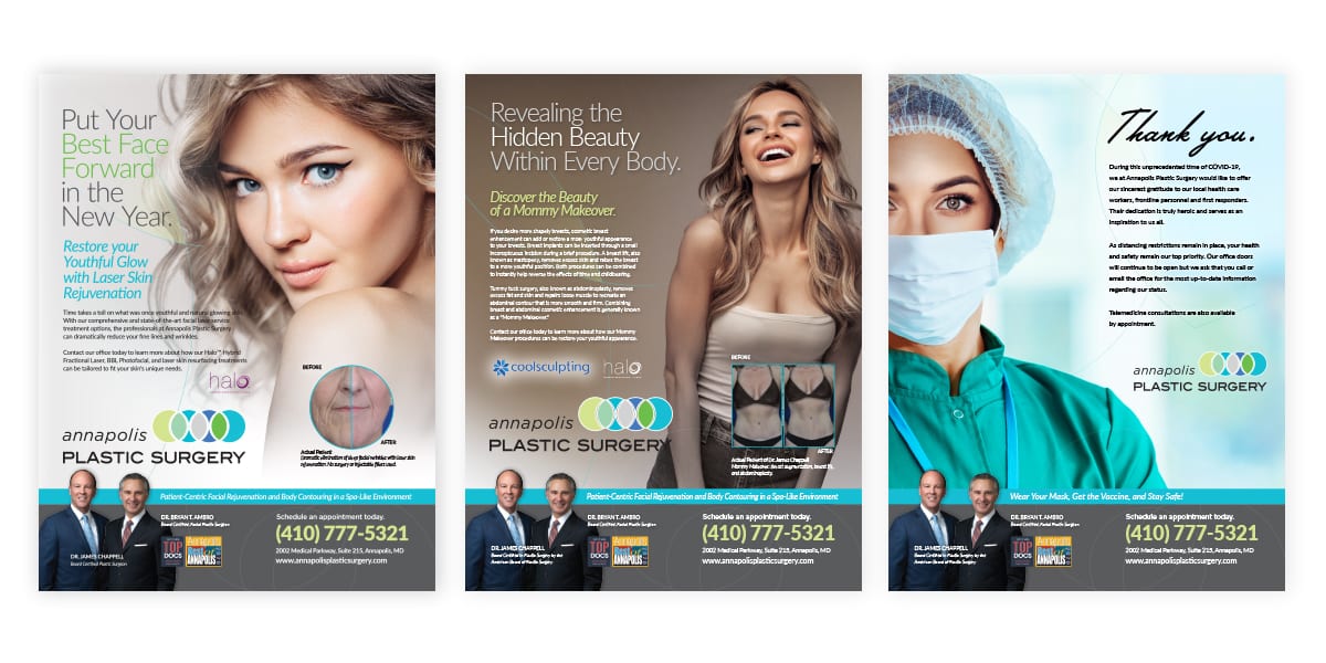 Annapolis Plastic Surgery Print Ads