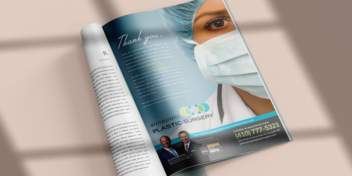 Annapolis Plastic Surgery Covid Ad